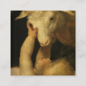 Carte De Référencement Baby Jesus Touches Lamb (Devant)