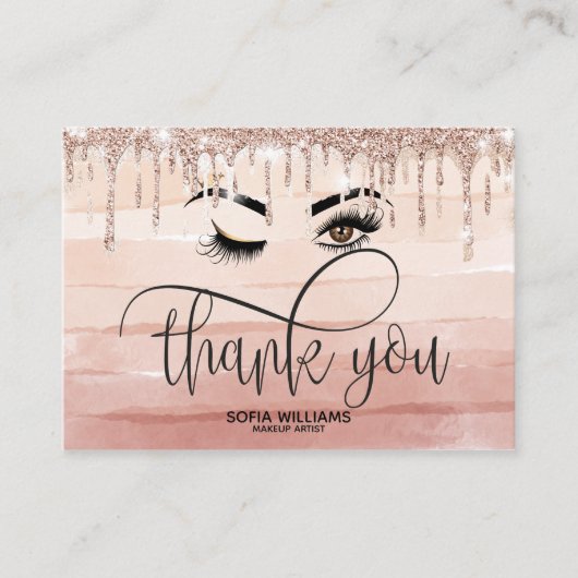 Carte De Référencement Beau oeil Brown Wink avec Gold Crown (Devant)