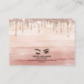 Carte De Référencement Beau oeil Brown Wink avec Gold Crown (Dos)