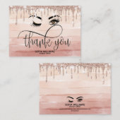 Carte De Référencement Beau oeil Brown Wink avec Gold Crown (Devant / Derrière)