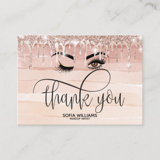 Carte De Référencement Beau oeil Brown Wink avec Gold Crown (Devant)