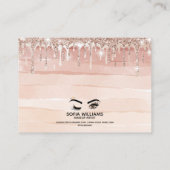 Carte De Référencement Beau oeil Brown Wink avec Gold Crown (Dos)