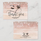 Carte De Référencement Beau oeil Brown Wink avec Gold Crown (Devant / Derrière)