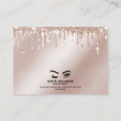 Carte De Référencement Beau oeil Brown Wink avec Gold Crown (Dos)