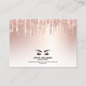 Carte De Référencement Beau oeil Brown Wink avec Gold Crown (Dos)