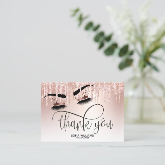 Carte De Référencement Beau oeil Brown Wink avec Gold Crown (Debout devant)