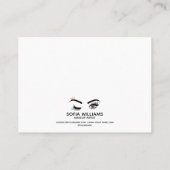 Carte De Référencement Beau oeil Brown Wink avec Gold Crown (Dos)