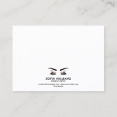 Carte De Référencement Beau oeil Brown Wink avec Gold Crown (Dos)