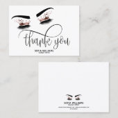 Carte De Référencement Beau oeil Brown Wink avec Gold Crown (Devant / Derrière)