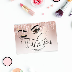 Carte De Référencement Beau oeil Brown Wink avec Gold Crown