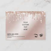 Carte De Référencement Beau oeil Brown Wink avec Gold Crown (Dos)