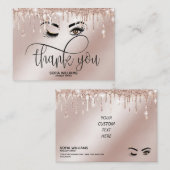 Carte De Référencement Beau oeil Brown Wink avec Gold Crown (Devant / Derrière)