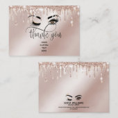 Carte De Référencement Beau oeil Brown Wink avec Gold Crown (Devant / Derrière)