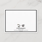 Carte De Référencement Beau oeil Brown Wink avec Gold Crown (Dos)