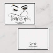 Carte De Référencement Beau oeil Brown Wink avec Gold Crown (Devant / Derrière)