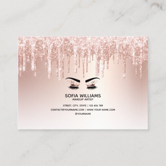 Carte De Référencement Belle OEil avec Couronne d'or longue fougère (Dos)