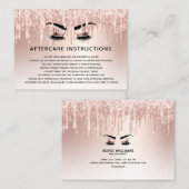 Carte De Référencement Belle OEil avec Couronne d'or longue fougère (Devant / Derrière)