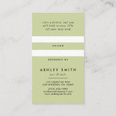 Carte De Référencement Black Fleur sauvage Meadow (Dos)