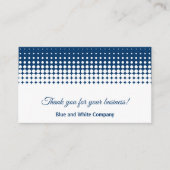 Carte De Référencement Blue et Blanc Combo Merci & (Devant)