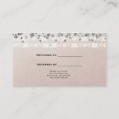 Carte De Référencement Bohème Glam Rustique Crâne de Vache Floral Référez (Dos)