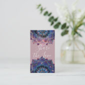 Carte De Référencement Boho Nebula Bloom | Conception de Mandala (Debout devant)