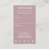 Carte De Référencement Boho Nebula Bloom | Conception de Mandala (Dos)