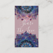Carte De Référencement Boho Nebula Bloom | Conception de Mandala (Devant)