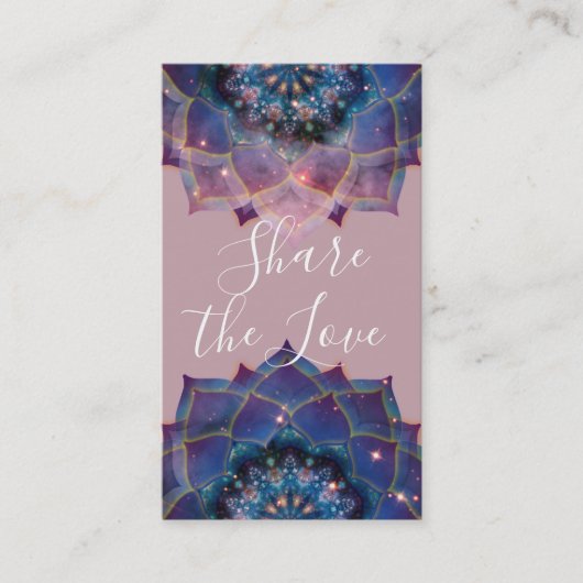 Carte De Référencement Boho Nebula Bloom | Conception de Mandala (Devant)