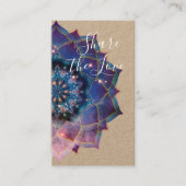 Carte De Référencement Boho Nebula Bloom | Conception de Mandala (Devant)