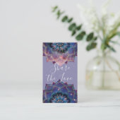 Carte De Référencement Boho Nebula Bloom | Conception de Mandala (Debout devant)