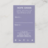 Carte De Référencement Boho Nebula Bloom | Conception de Mandala (Dos)