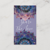 Carte De Référencement Boho Nebula Bloom | Conception de Mandala (Devant)