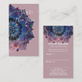 Carte De Référencement Boho Nebula Mandala, Mystique (Devant / Derrière)