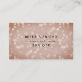 Carte De Référencement Bokeh Rose cuivre (Devant)