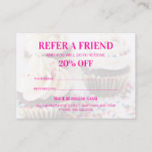 Carte De Référencement Boulangerie de cupcakes (Dos)