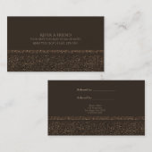 Carte De Référencement Bronze Brown Chic Sparkling Glam Référer un ami (Devant / Derrière)