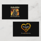 Carte De Référencement Cadeau pompier | Pourquoi Est-Ce Que Je Suis Deven (Devant / Derrière)