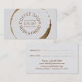 Carte De Référencement Café-restaurant - référez-vous un ami (Devant / Derrière)