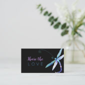 Carte De Référencement Chic Dragonfly Business (Debout devant)