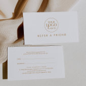 Carte De Référencement Chic Gold Typography Référencez un logo d'entrepri