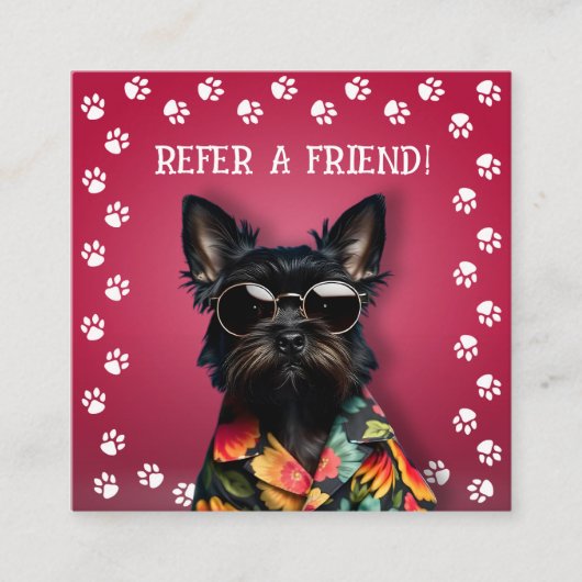 Carte De Référencement Chien Walker Animal Sitter (Devant)