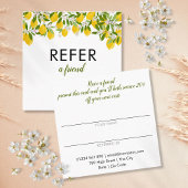 Carte De Référencement Citrus Citrus Vert simple et moderne