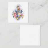 Carte De Référencement Clé de fer avec roses roses roses (Devant / Derrière)