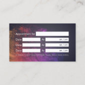 Carte De Référencement Clinique dentaire professionnelle Rose Gold Tooth (Dos)