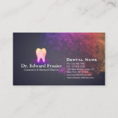 Carte De Référencement Clinique dentaire professionnelle Rose Gold Tooth (Devant)