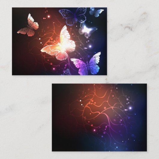 Carte De Référencement Clowing Night Butterflies (Devant / Derrière)