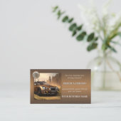 Carte De Référencement Code QR Logo Photo Professeur de Conduite Steampun (Debout devant)