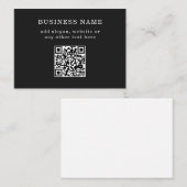 Carte De Référencement Code QR promotionnel d'entreprise (Devant / Derrière)