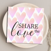 Carte De Référencement Coeurs rose clair moderne