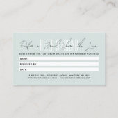 Carte De Référencement Coiffeur moderne script typographie client (Dos)